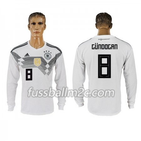 Fußballtrikots Deutschland Gundogan 8 Heim Trikotsatz WM 2018 Langarm